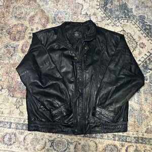 Men's Black Leather Jacket